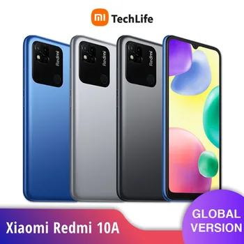 Versiune globală Xiaomi Redmi 10A LTE 4G | MediaTek Helio G25 | 5000mAh | Spate senzor de amprentă digitală